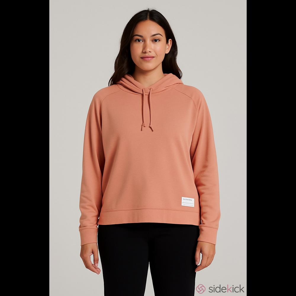 Free FWD Forward With Design Long Sleeve Hoodie Size Large Colour Peach/Blush